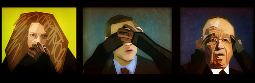 News International in front of the Select Committee / Speak No Evil See No Evil Hear No Evil